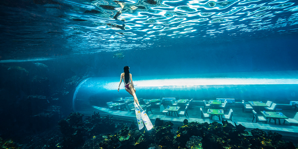 三亞水下攝影打卡地-蒂鉑海洋世界水?dāng)z項目上線了